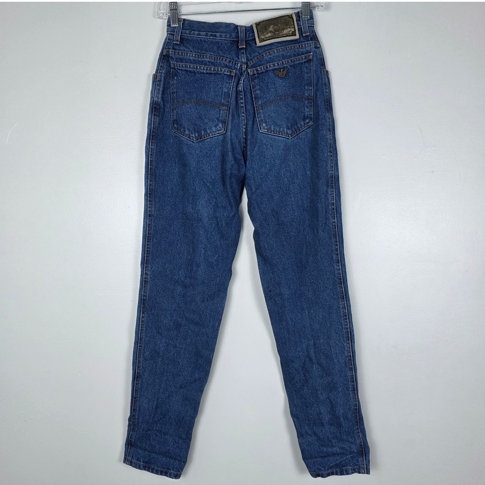 Giorgio Armani Jeans Women's Size 26 High Waist Mom Straight Leg Denim Italy